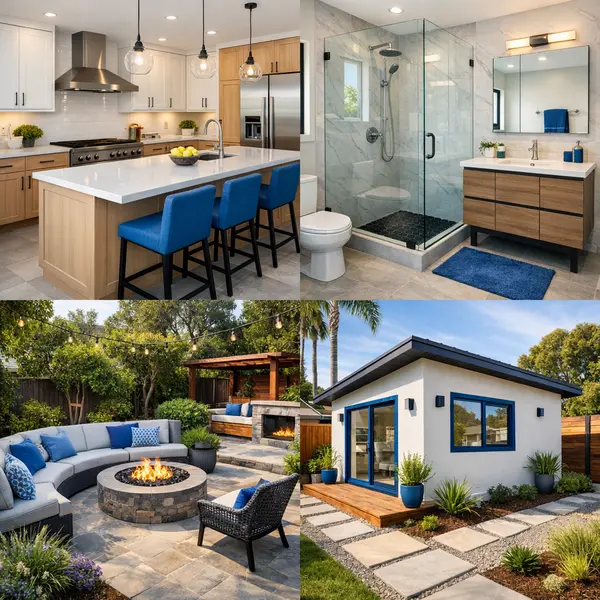 Various Winnetka home remodels, including kitchen, bathroom, backyard, and ACESSORY DWELLING UNITS – ADU projects