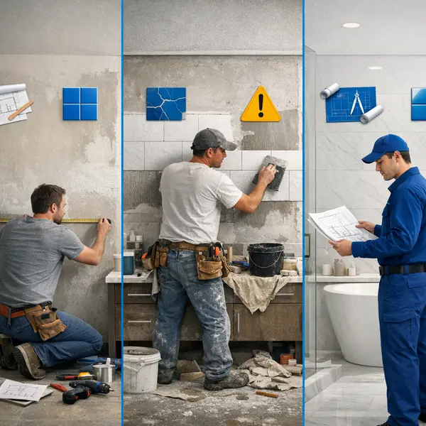 Comparison of three bathroom remodeling approaches for Beverly Hills homes, including Alvapareen Construction team.