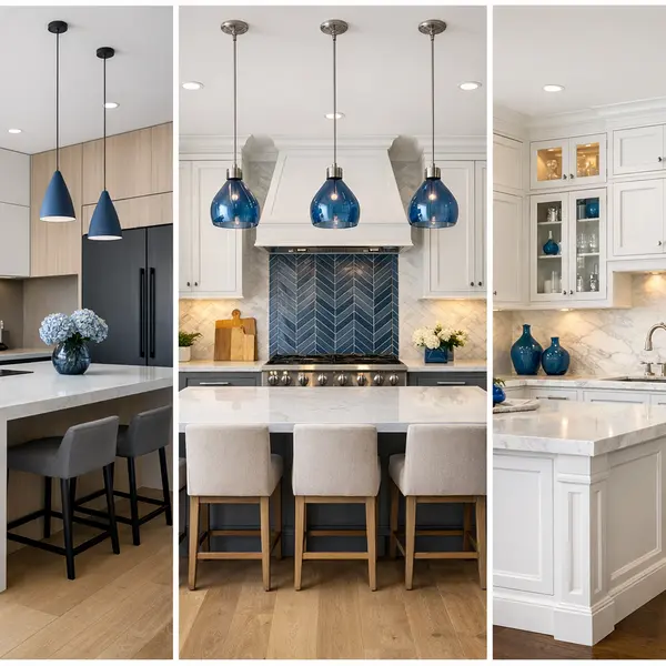 Showcase of three distinct kitchen remodeling projects with quality finishes in Beverly Hills homes.
