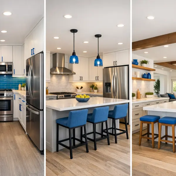 Three modern Sherman Oaks kitchens remodeled to fit different kitchen remodeling needs and styles.