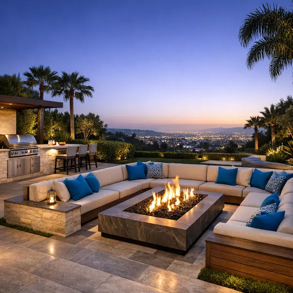 Outdoor Kitchen, BBQ & Fire Pit Beverly Hills | Alvapareen