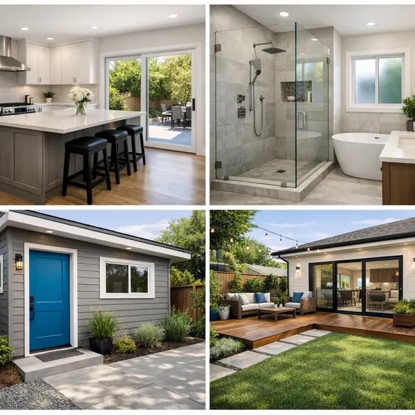 A gallery grid showing window & door replacement and coordinated remodeling projects by Alvapareen Construction.