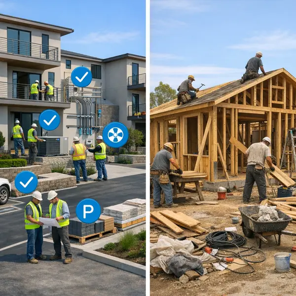Side-by-side comparison of a specialist-led Multi-Unit construction Project and a generic project for Sherman Oaks property owners.